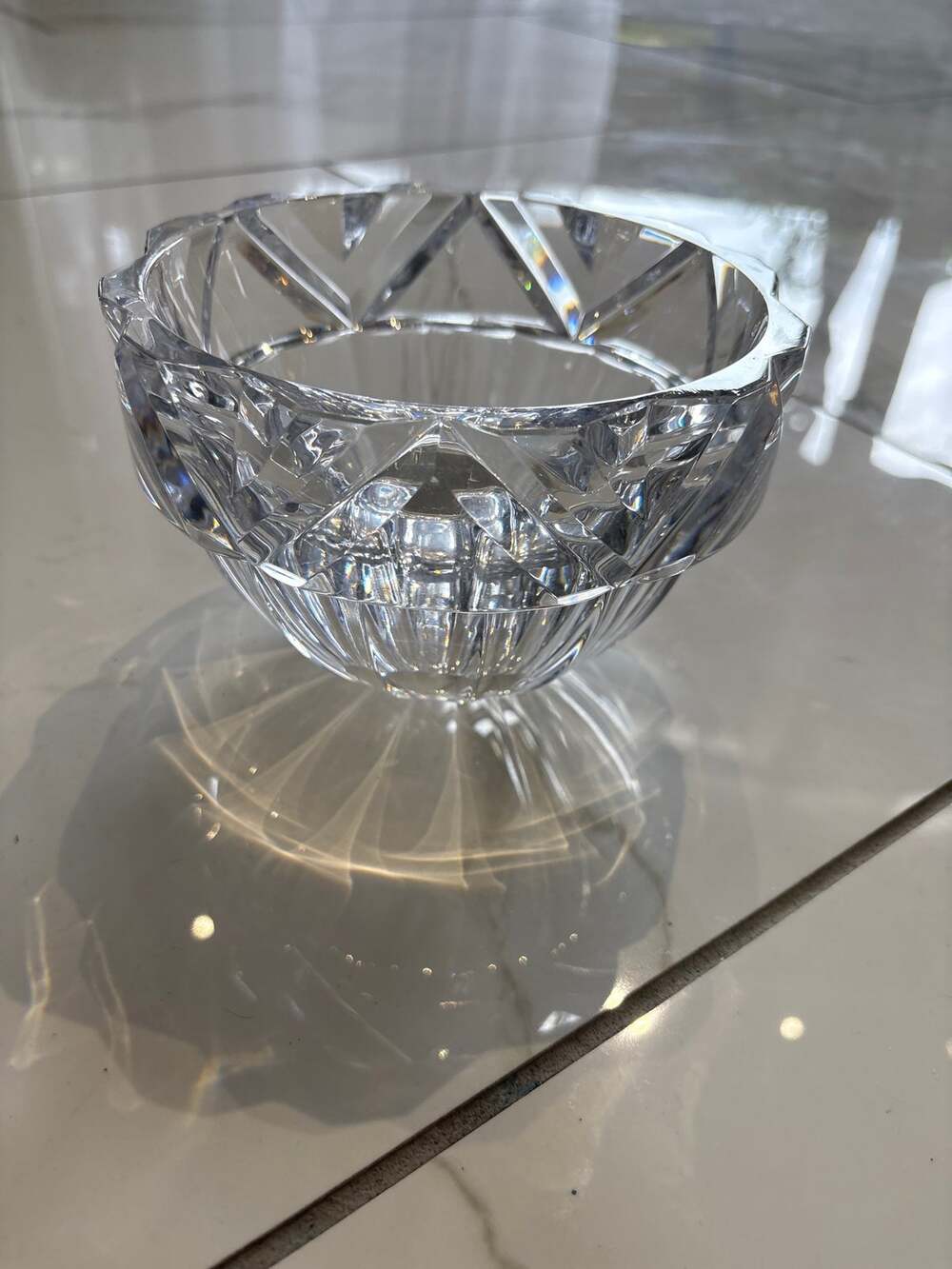 Signed Orrefors Sweden Crystal Aladdin Bowl Erika Lagerbielke Art Glass
